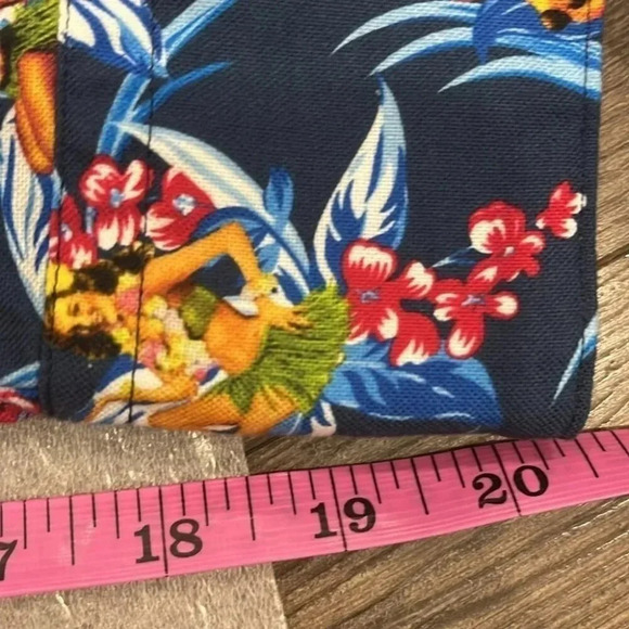 [M]Stenstroms Flimline Hawaiian Floral Girl Blue Cotton L/S Button  Up Shirt - Picture 6 of 6